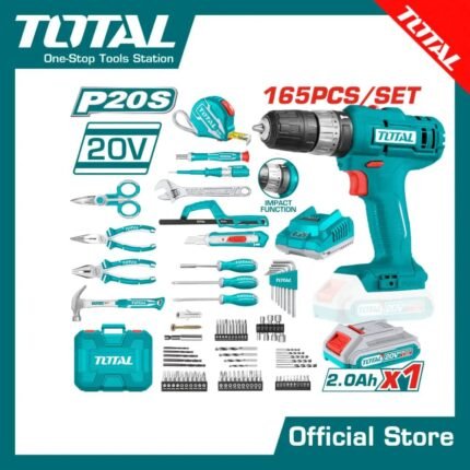 20V Cordless Impact Drill & Hand Tool Set (8 Pcs)